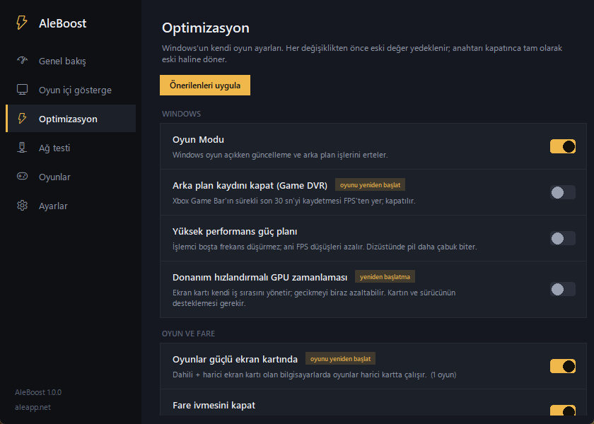 Optimizasyon