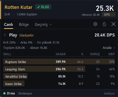 Skill dökümü
